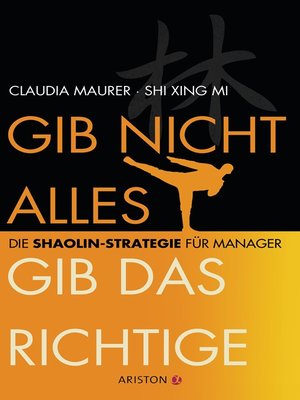 cover image of Gib nicht alles, gib das Richtige